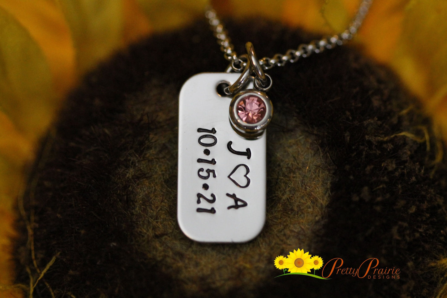 Mini Dog Tag Anniversary Necklace, Personalized Dog Tag, Engagement Gift, Husband Gift, Boyfriend Gift, Wife Valentine, Birthday for Him