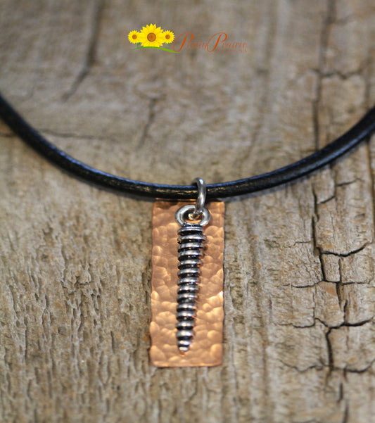 Hammered Twist Necklace, Boho Jewelry, Daughter Gift, Hand Made Jewelry, Choker Necklace, Copper, Silver, Gold, Mixed Metal Necklace