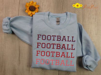 Football Sweatshirt, Football Mom Crewneck, Football Fan Pullover, Football Lover Gift, Football Gift for Him, Football Dad Sweatshirt