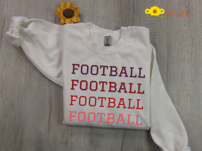 Football Sweatshirt, Football Mom Crewneck, Football Fan Pullover, Football Lover Gift, Football Gift for Him, Football Dad Sweatshirt