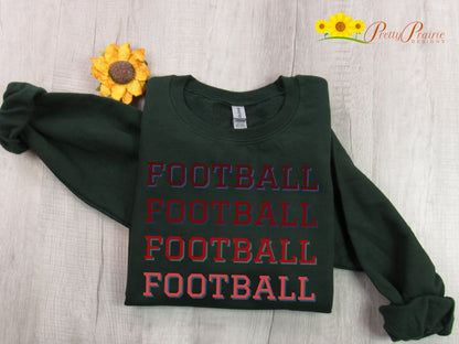 Football Sweatshirt, Football Mom Crewneck, Football Fan Pullover, Football Lover Gift, Football Gift for Him, Football Dad Sweatshirt