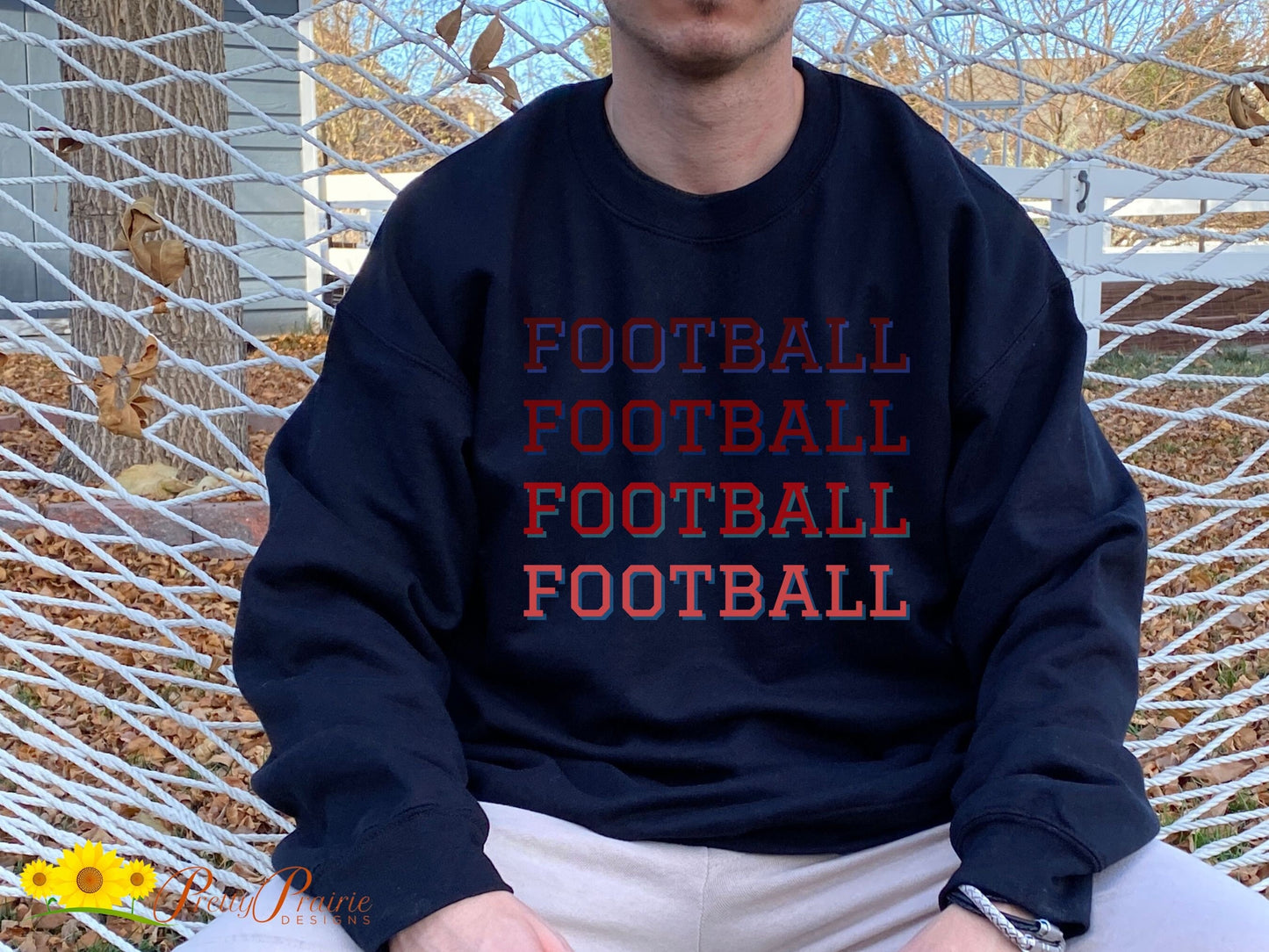 Football Sweatshirt, Football Mom Crewneck, Football Fan Pullover, Football Lover Gift, Football Gift for Him, Football Dad Sweatshirt