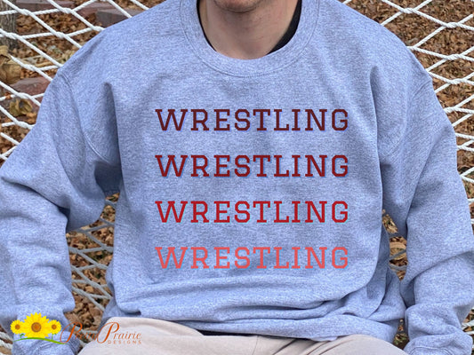 Wrestling Sweatshirt, Wrestling Mom Sweatshirt, Wrestler Gift,  High School Wrestler, Wrestling Dad Shirt, Female Wrestler, Wrestler Shirt