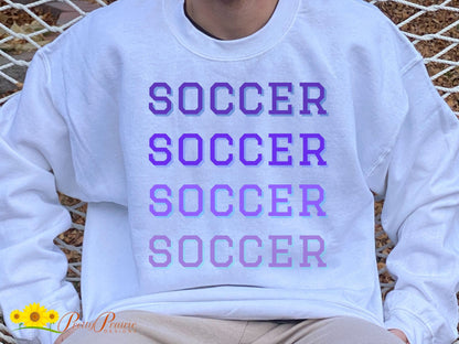 Soccer Sweatshirt, Soccer Dad Sweatshirt, Soccer Mom Sweatshirt, Sweatshirt for Women, Game Day Sweatshirt, Soccer Lover Gift, Soccer Shirt