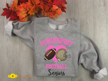 Powderpuff Seniors Sweatshirt, Powderpuff Football Gift, Gift for Teen Girl, HS Football Shirt, Senior Girl Sweatshirt, Girls Flag Football