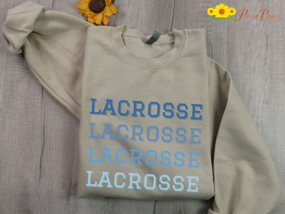 Lacrosse Sweatshirt, High School Lacrosse, Lacrosse Team Gift, Lacrosse Mom Sweater, Lacrosse Dad Shirt, Lacrosse Player Gift, Love Lacrosse