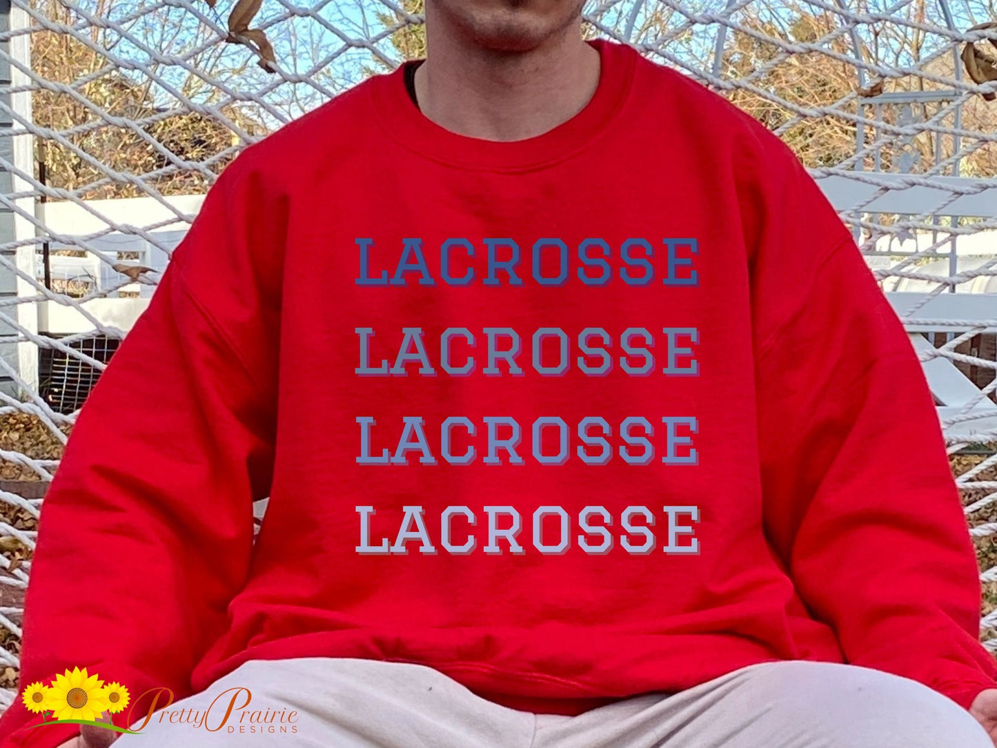 Lacrosse Sweatshirt, High School Lacrosse, Lacrosse Team Gift, Lacrosse Mom Sweater, Lacrosse Dad Shirt, Lacrosse Player Gift, Love Lacrosse