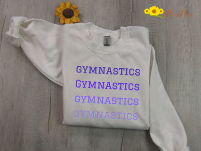 Gymnastics Sweatshirt, Gymnastics Shirt, Gift for Gymnast, Gymnastics Mom Shirt, Gymnastics Dad Sweatshirt, Love Gymnastics, Unisex Gymnast