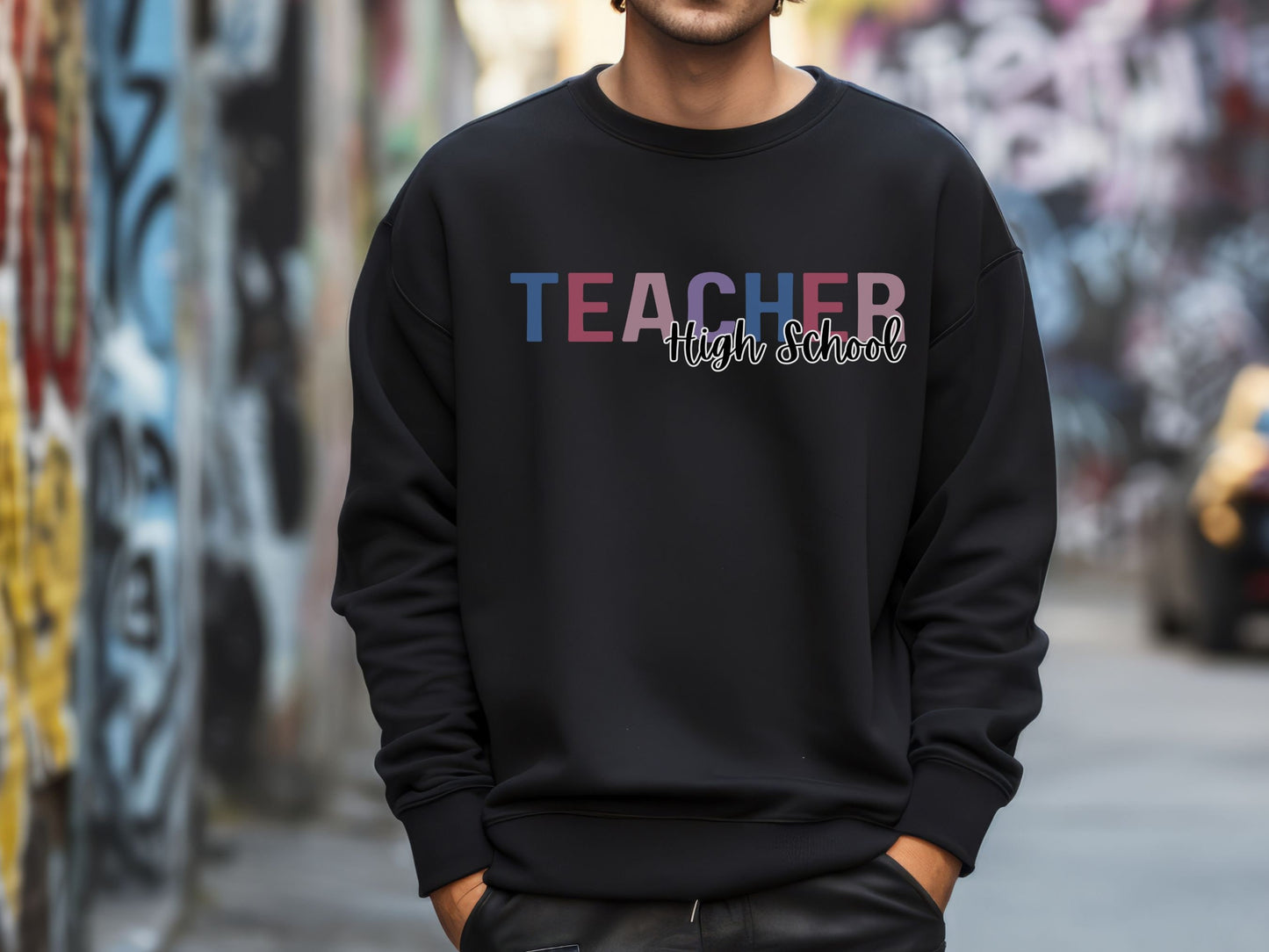 Personalized Teacher Sweatshirt, Custom Grade Level Sweatshirt, Unisex Teacher Shirt, High School Teacher Gift, Elementary Teacher Shirt