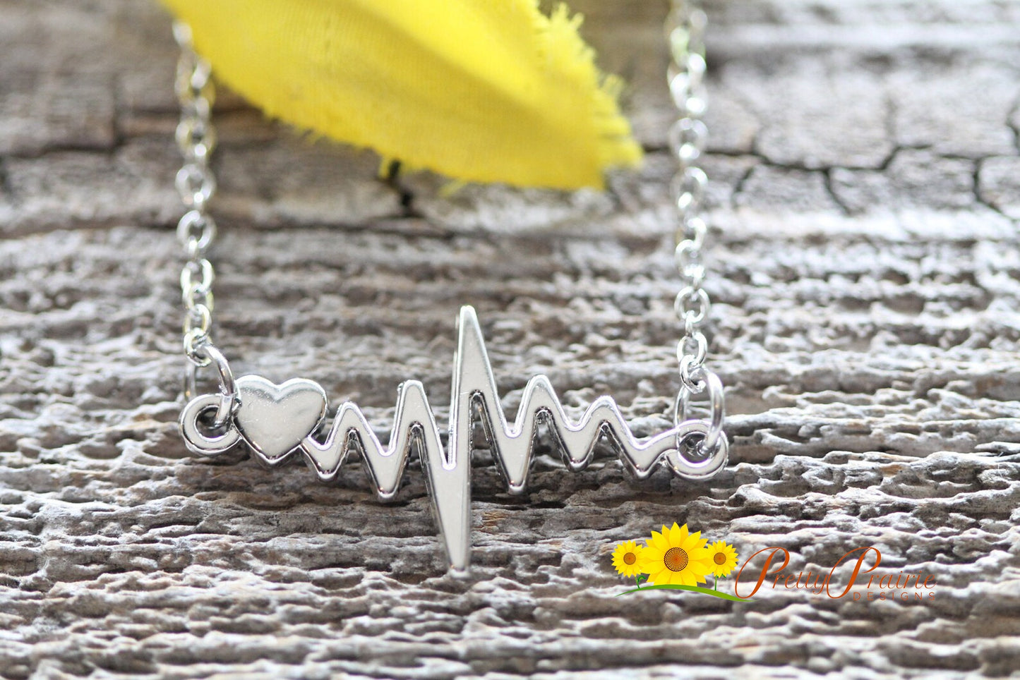 Heartbeat Necklace, My Heart Beats for You Necklace, Nurse Jewelry, Anniversary Gift, I Love You Jewelry, EKG Necklace, Nurse Valentine Gift