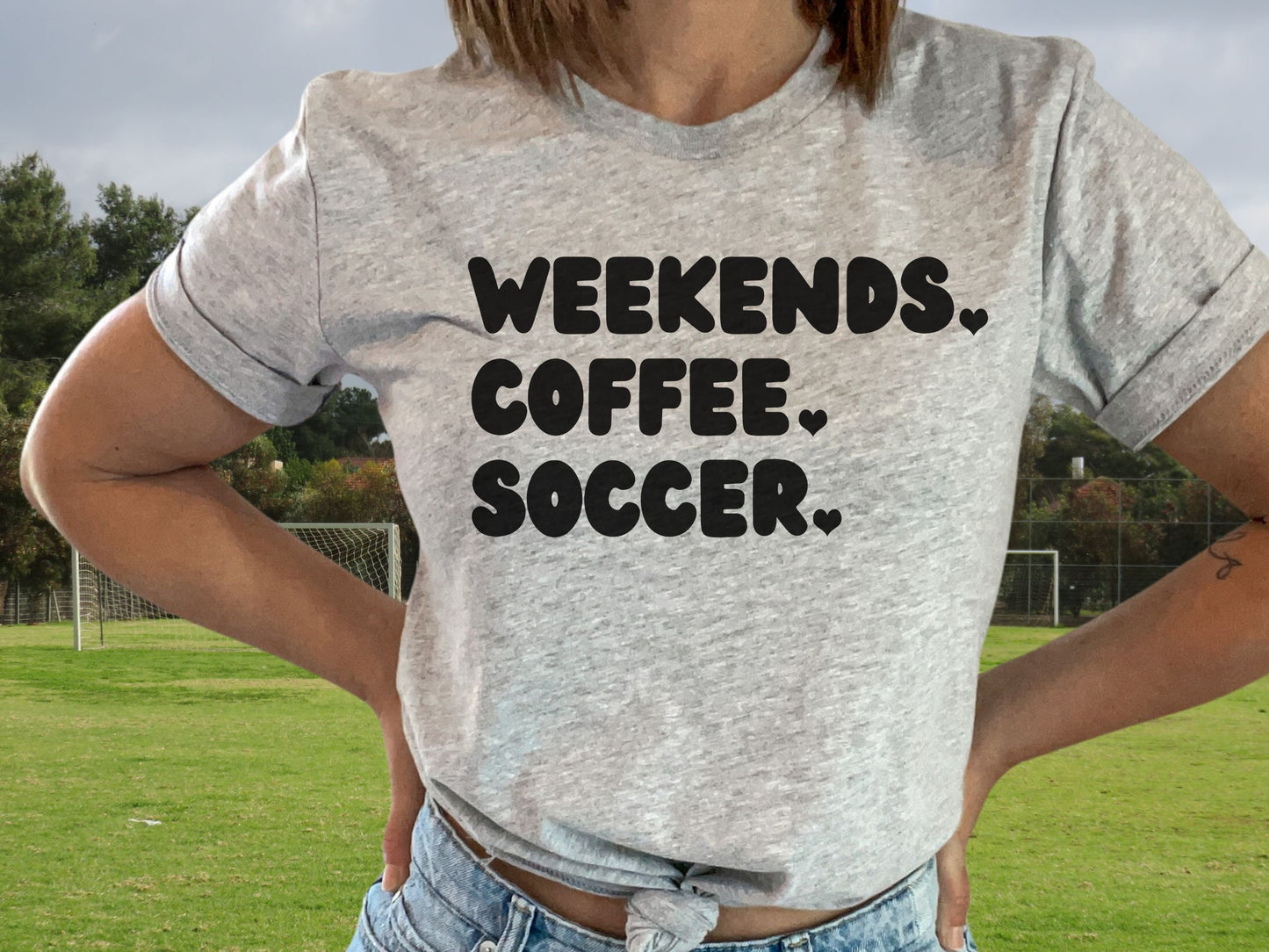 Weekends Coffee Soccer T-Shirt, Soccer Mom Shirt, Shirt for Soccer Mom, Soccer Mama Shirt, Soccer Coach Shirt, Coffee and Soccer Shirt