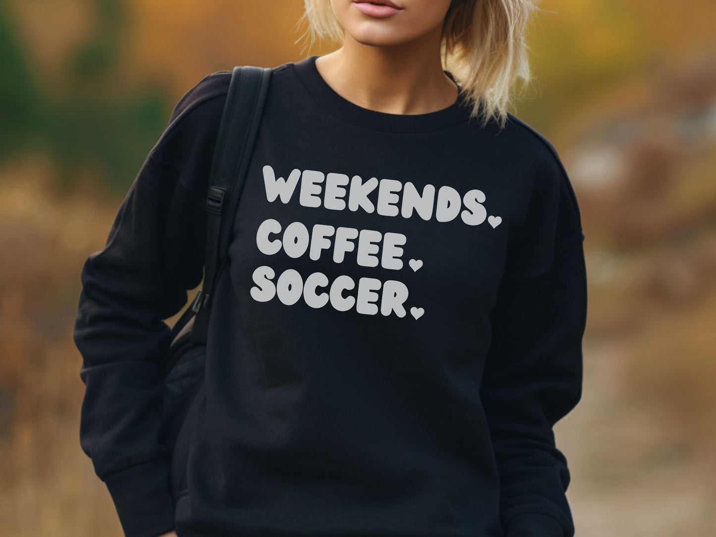 Weekend Coffee Soccer Sweatshirt, Soccer Sweatshirt, Soccer Mom Sweatshirt, Sweatshirt for Women, Game Day Sweatshirt, Soccer Lover Gift