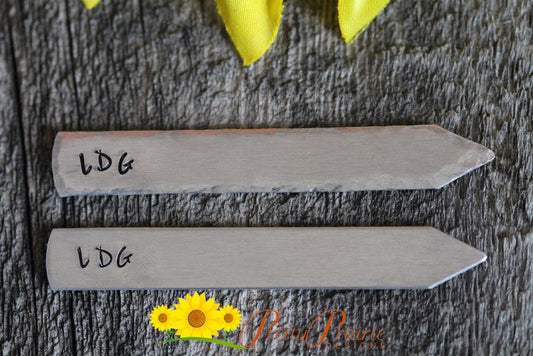 Personalized Collar Stays, Hand Stamped Stays, Initial Collar Stiffeners, Men's Wedding Gift, Shirt Stays, Groomsmen Gift, Men's Birthday