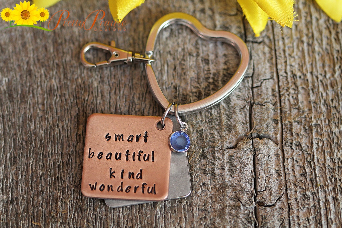 See Yourself As I See You Keychain, Two Sided, Be Kind, Be You, Self Esteem Gift, Teen Gift, Child's Backpack Tag, First Day of School Gift